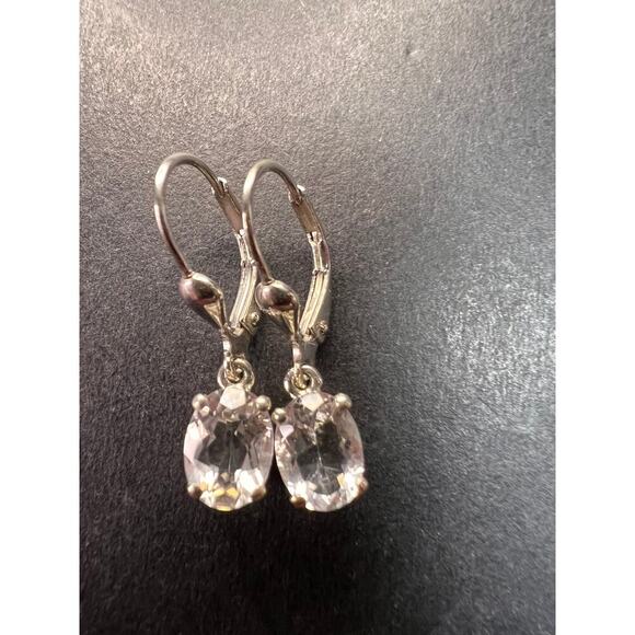 NEW petalite sterling silver lever back earrings - Picture 9 of 12